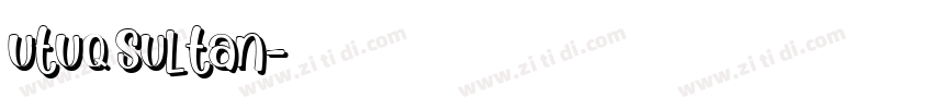 utuq sultan字体转换